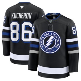 Tampa Bay Lightning Dresy Fanatics Premium Nikita Kucherov 2024-25 Černá Třetí - Pánské